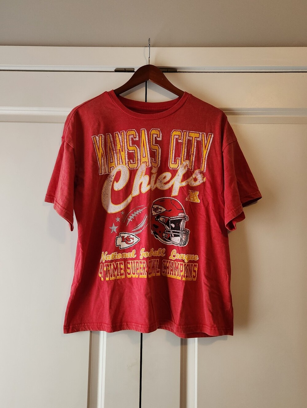 KC Chiefs Vintage Look tee